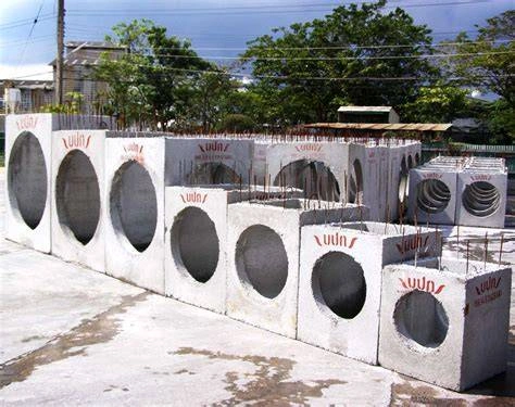 ถังบำบัดน้ำเสียไฟคอนกรีตเสริมเหล็ก