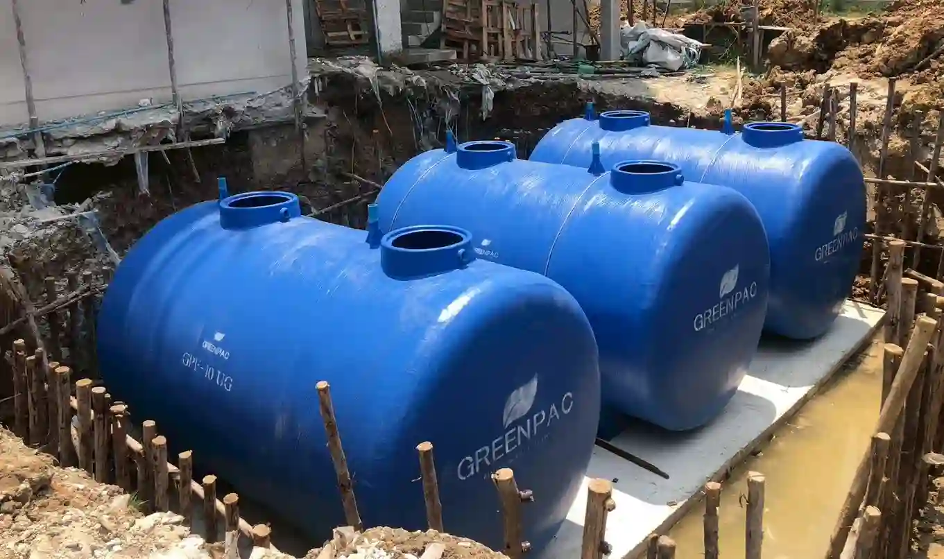 พื้นที่ติดตั้งถังเก็บน้ำ