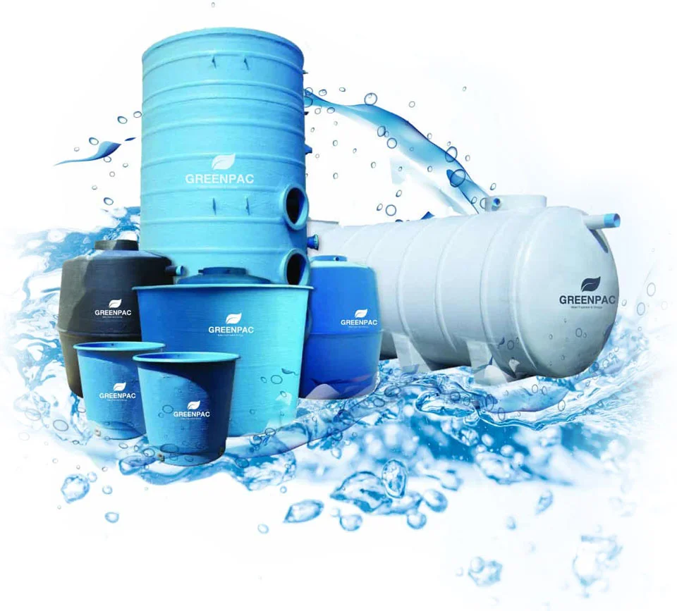 ถังเก็บน้ำไฟเบอร์กลาส แข็งแรง ทนแดด สำหรับอุตสาหกรรม